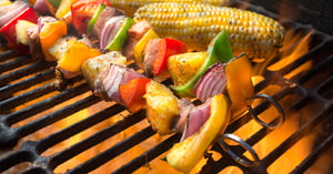 Food on grill