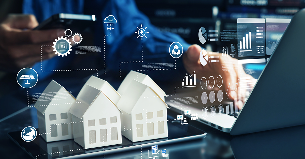 Real estate concept using AI