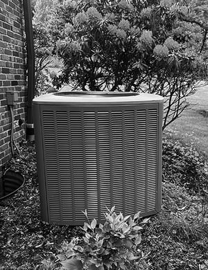 A split-system air conditioner outside the home covered by a home warranty
