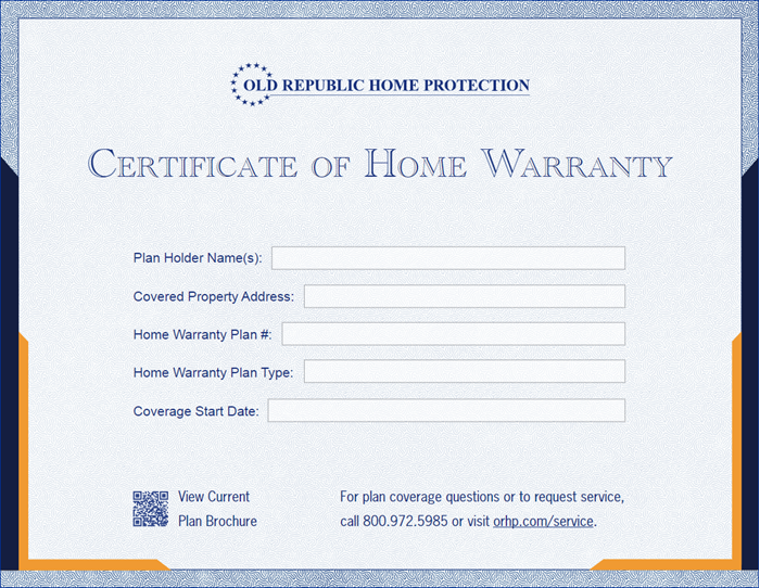 Old_Republic_Home_Protection_Certificate_of_Home_Warranty Old_Republic_Home_Protection_Certificate_of_Home_Warranty